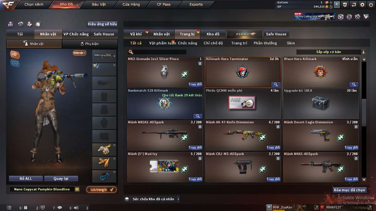 shop acc cf uy tin gia re